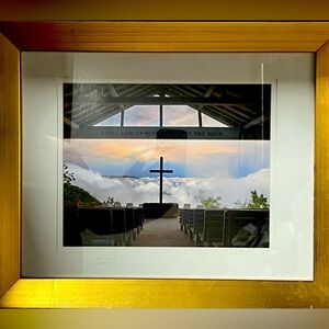 Professional Landscape Photo: Inverted Clouds the Cross at Pretty Place Chapel